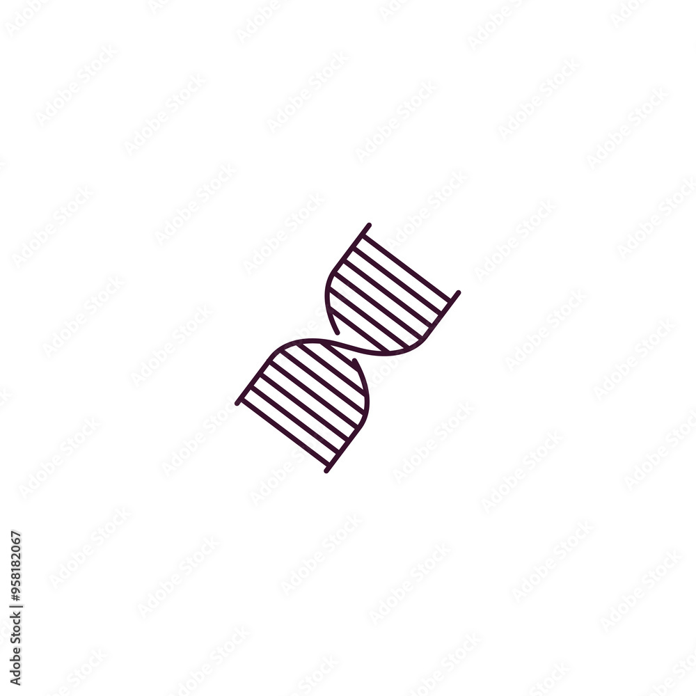 medical chain of dna outline icon. Linear vector from medical concept. Thin line medical chain of dna icon isolated on white background medical chain of dna outline icon. Linear vector from medical concept. Thin line medical chain of dna icon isolated on white background