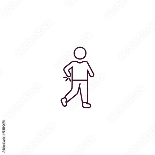 spindle outline icon. Linear vector from people concept. Thin line spindle icon isolated on white background