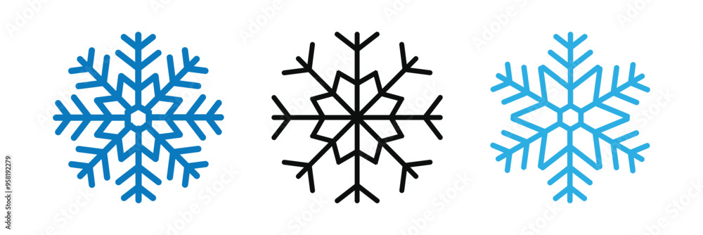 Snowflake vector. Silhouette of snowflakes for winter decoration. snow vector. Eps 10.. Snowflake vector. Silhouette of snowflakes for winter decoration. snow vector. Eps 10..