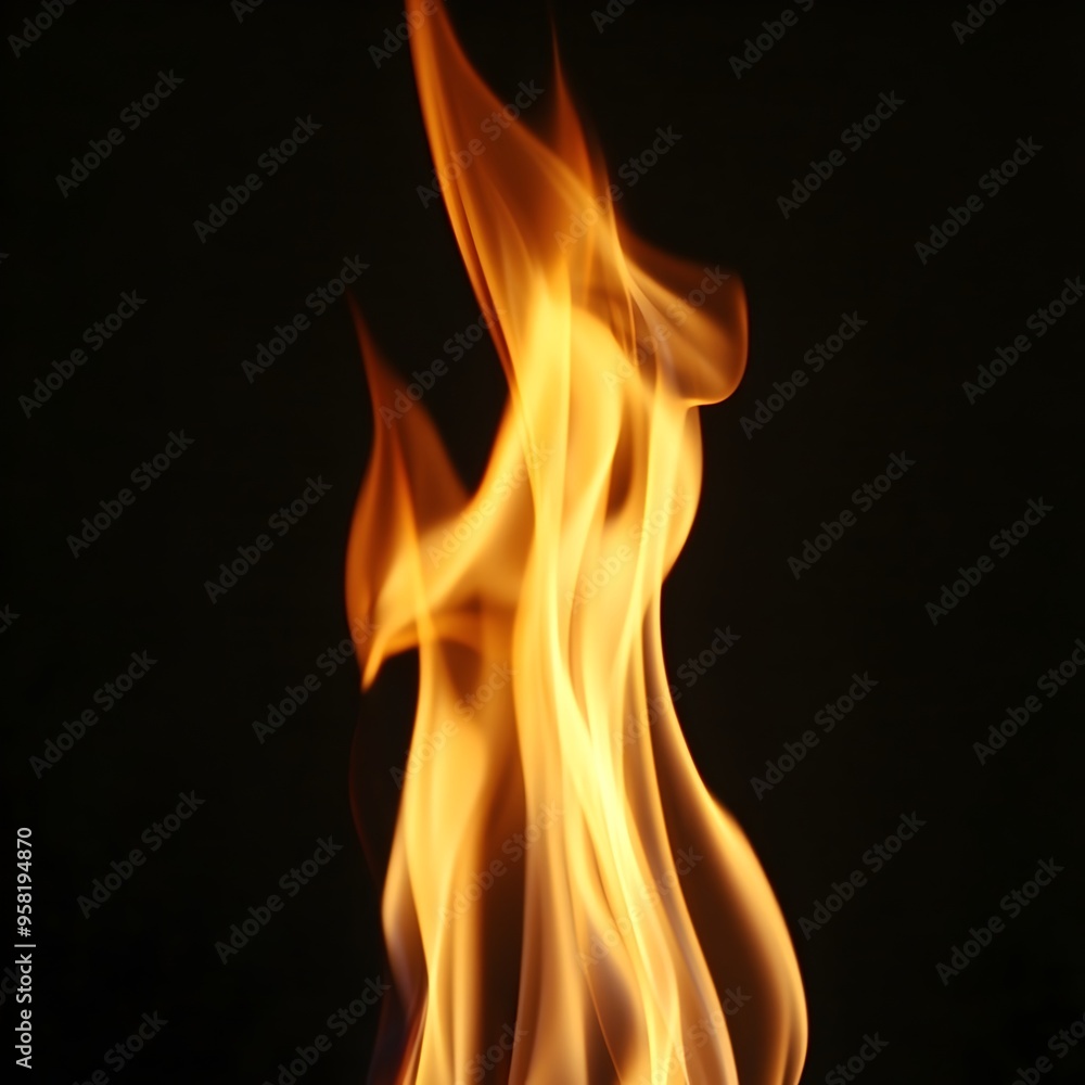 Mesmerizing Dancing Flames Abstract Fiery Blaze Isolated in Darkness Mesmerizing Dancing Flames Abstract Fiery Blaze Isolated in Darkness