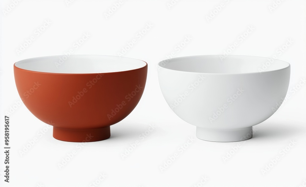 An isolated mockup of a white ceramic dog bowl with a snack An isolated mockup of a white ceramic dog bowl with a snack