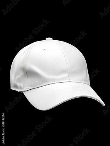 minimalist white baseball cap mockup