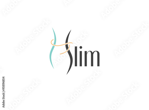 Beauty logo design, letter S slim logotype, weight loss logo designs for diet and health service or spa