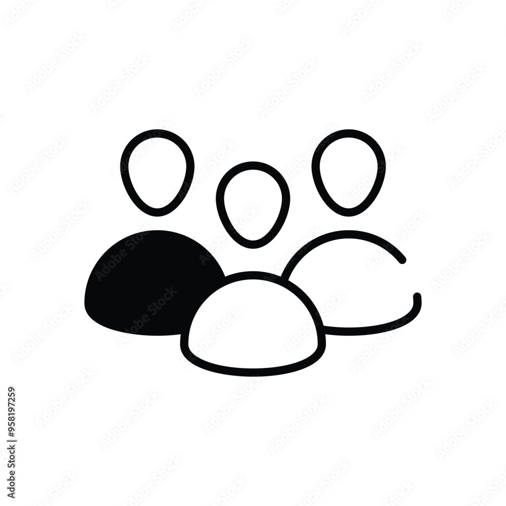 Community vector icon Community vector icon