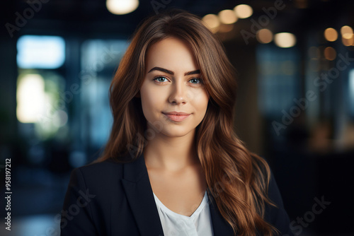 Wallpaper Mural Successful business people person in modern interior office space building made with Generative AI artwork Torontodigital.ca