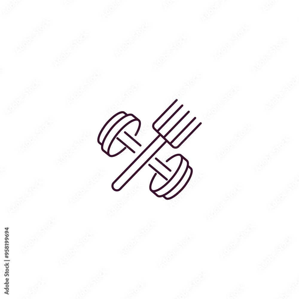 fitness food outline icon. Linear vector from gym concept. Thin line fitness food icon isolated on white background fitness food outline icon. Linear vector from gym concept. Thin line fitness food icon isolated on white background