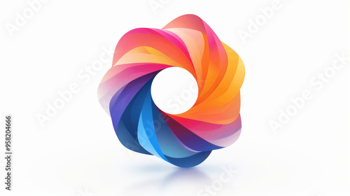 Abstract Colorful Circle Design