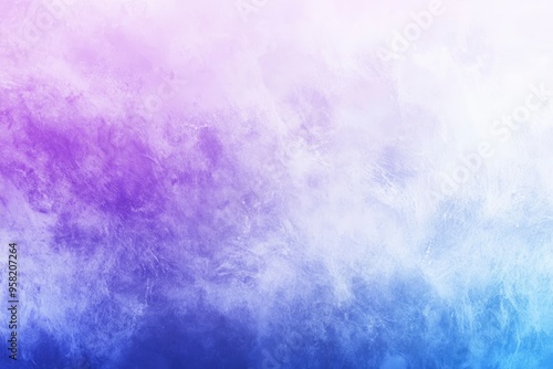 Blue Purple White Gradient Blurred with Grainy Noise Texture Background, for art product design, social media, trendy,vintage,brochure,banner , ai