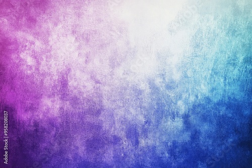 Blue Purple White Gradient Blurred with Grainy Noise Texture Background, for art product design, social media, trendy,vintage,brochure,banner , ai