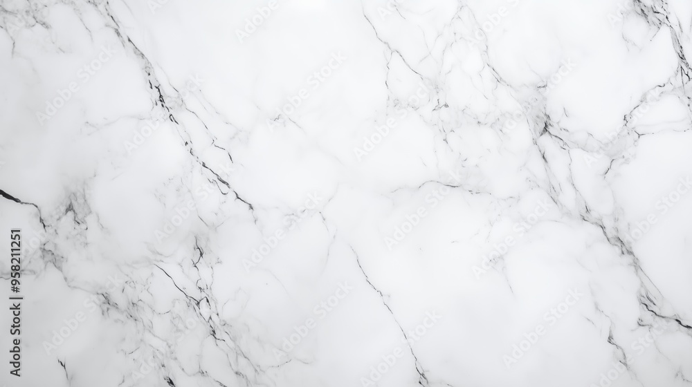 Close-up of a white marble surface with delicate gray veining, creating a classic and elegant texture. Close-up of a white marble surface with delicate gray veining, creating a classic and elegant texture.