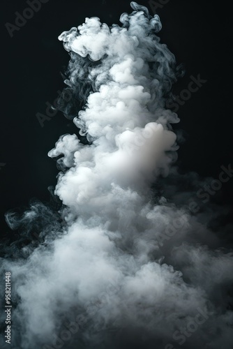 White Smoke in Dark Atmosphere