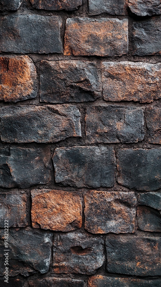Stone and brick wall seamless texture for a natural design wallpaper Stone and brick wall seamless texture for a natural design wallpaper