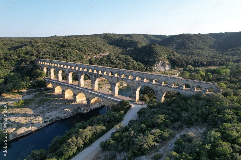 Naklejka premium Pont du Gard