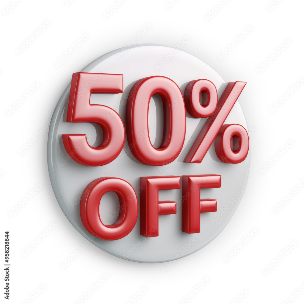 Eye-catching round bright red button with Eye-catching round bright red button with
