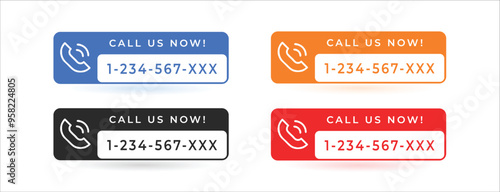 Lower third call us now for web communication