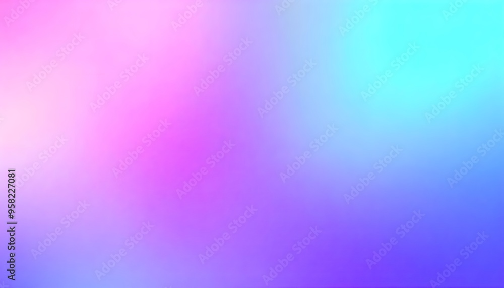 Fototapeta premium Gradient blurred soft smooth background in shades of pink and purple. Gradient background with soft, blurred colors transitioning from pink to blue
