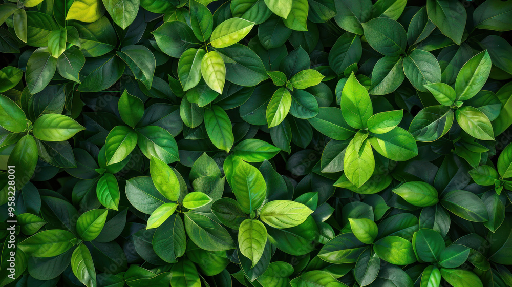 Lush green leaves create vibrant and refreshing backdrop, showcasing various shades and textures. Lush green leaves create vibrant and refreshing backdrop, showcasing various shades and textures.