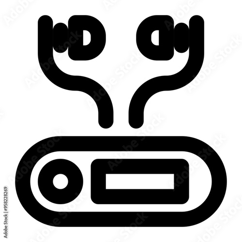 mp3 player, audio player, device, gadget outline icon