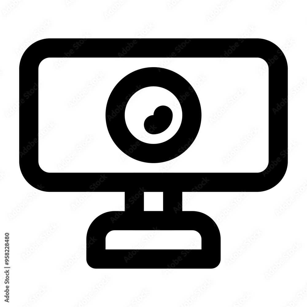 webcam, camera, cam, device, hardware outline icon webcam, camera, cam, device, hardware outline icon