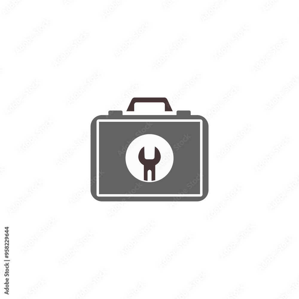 Tool bag icon in two color design style isolated on white background. Tool bag icon in two color design style isolated on white background.