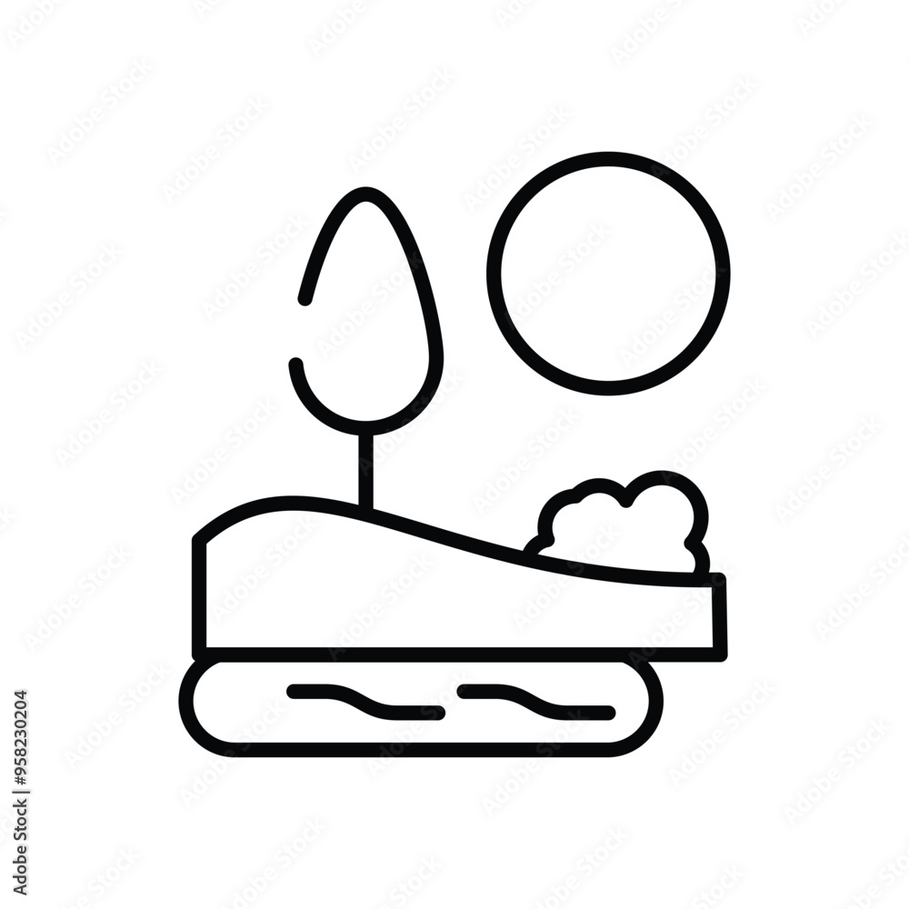 Landscaping vector icon Landscaping vector icon