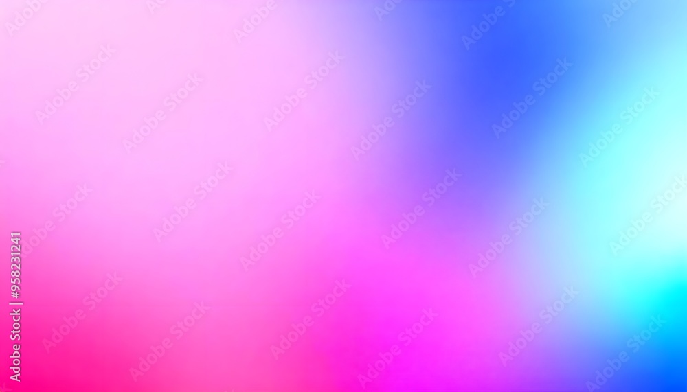 Fototapeta premium Gradient blurred soft smooth background in shades of pink and purple. Gradient background with soft, blurred colors transitioning from pink to blue