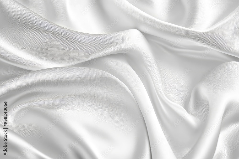 White gray satin texture that is white silver fabric silk panorama background with beautiful soft blur pattern natural , ai White gray satin texture that is white silver fabric silk panorama background with beautiful soft blur pattern natural , ai