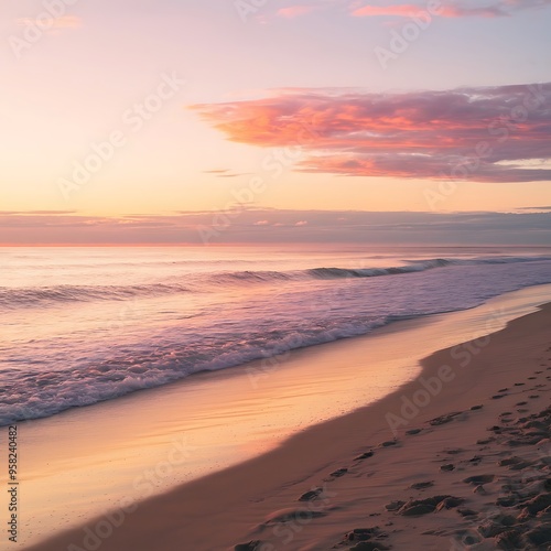 sunset on the beach