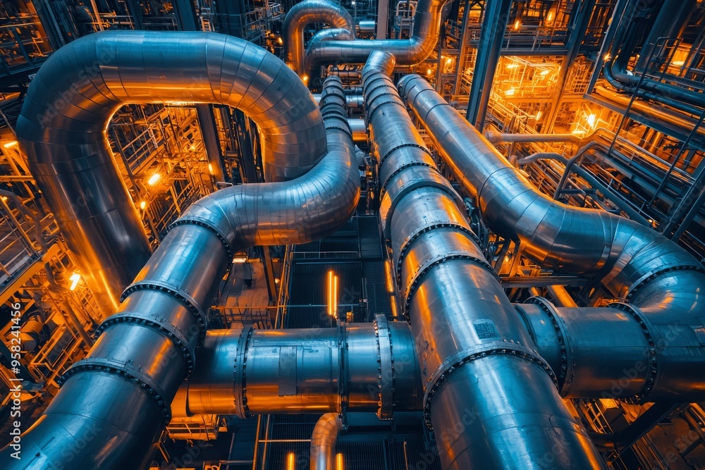 A Complex Network of Interconnected Industrial Pipes A Complex Network of Interconnected Industrial Pipes
