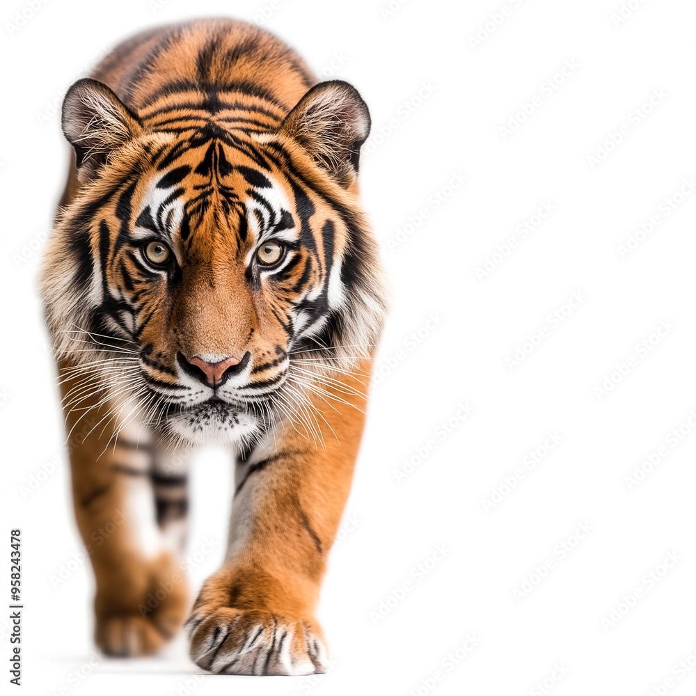 Fototapeta premium Sumatran Tiger Isolated