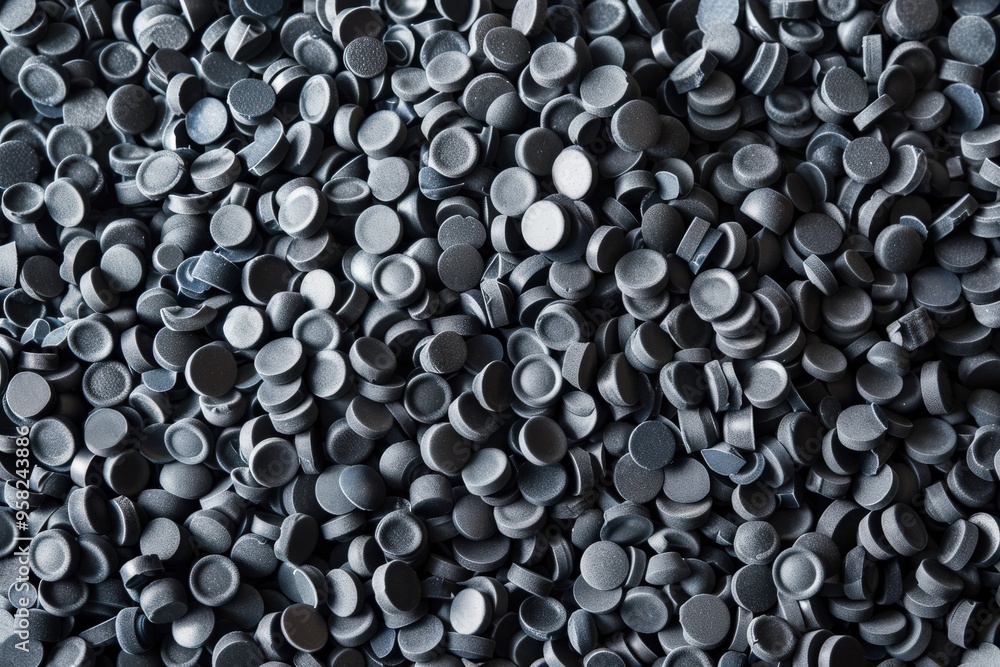 Gray Plastic Resin Background. Masterbatch Material for Molding Applications Gray Plastic Resin Background. Masterbatch Material for Molding Applications