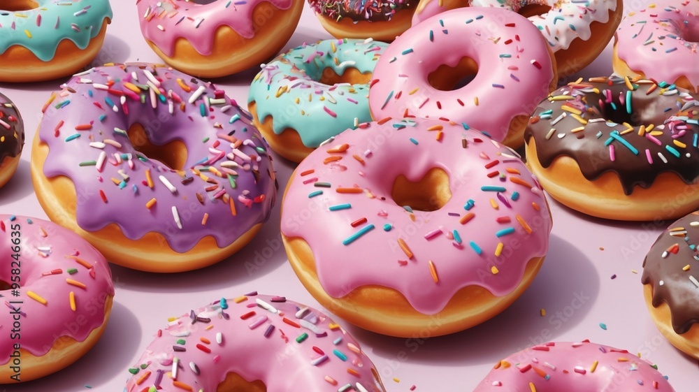 donut with sprinkles donut with sprinkles