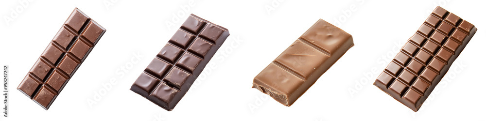 Isolated on a transparent background, a dark chocolate bar. Isolated on a transparent background, a dark chocolate bar.