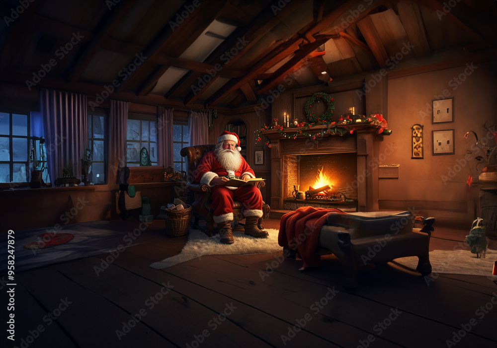 Santa Claus spreads joy and cheer every Christmas. Santa Claus spreads joy and cheer every Christmas.