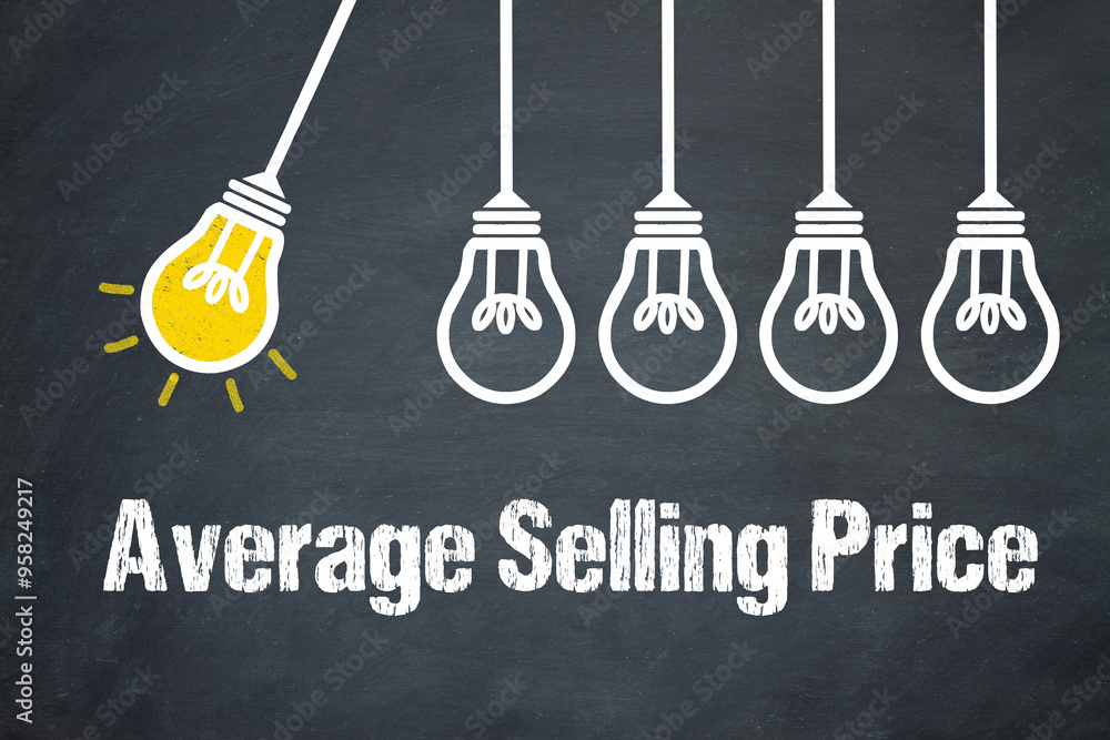 Fototapeta premium Average Selling Price 