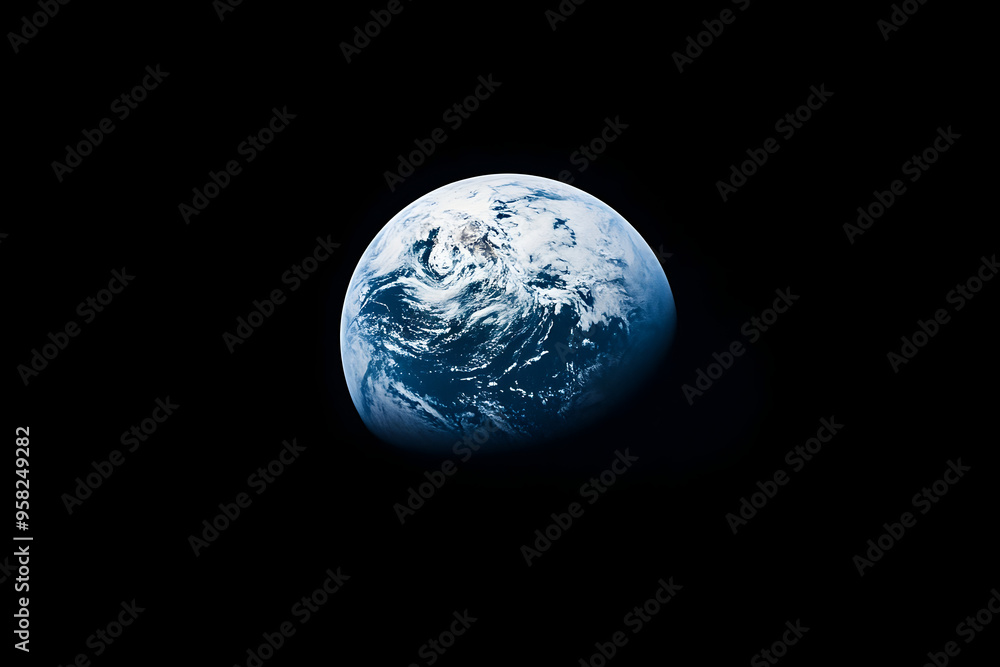 A minimalist view of Earth from space, with just the curvature visible.
A minimalist view of Earth from space, with just the curvature visible.