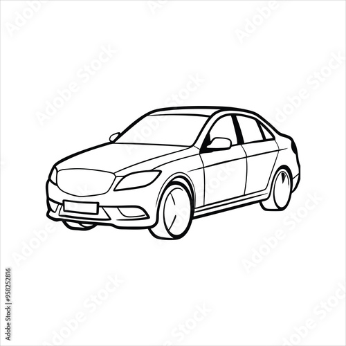 Dynamic Car Silhouette Design.