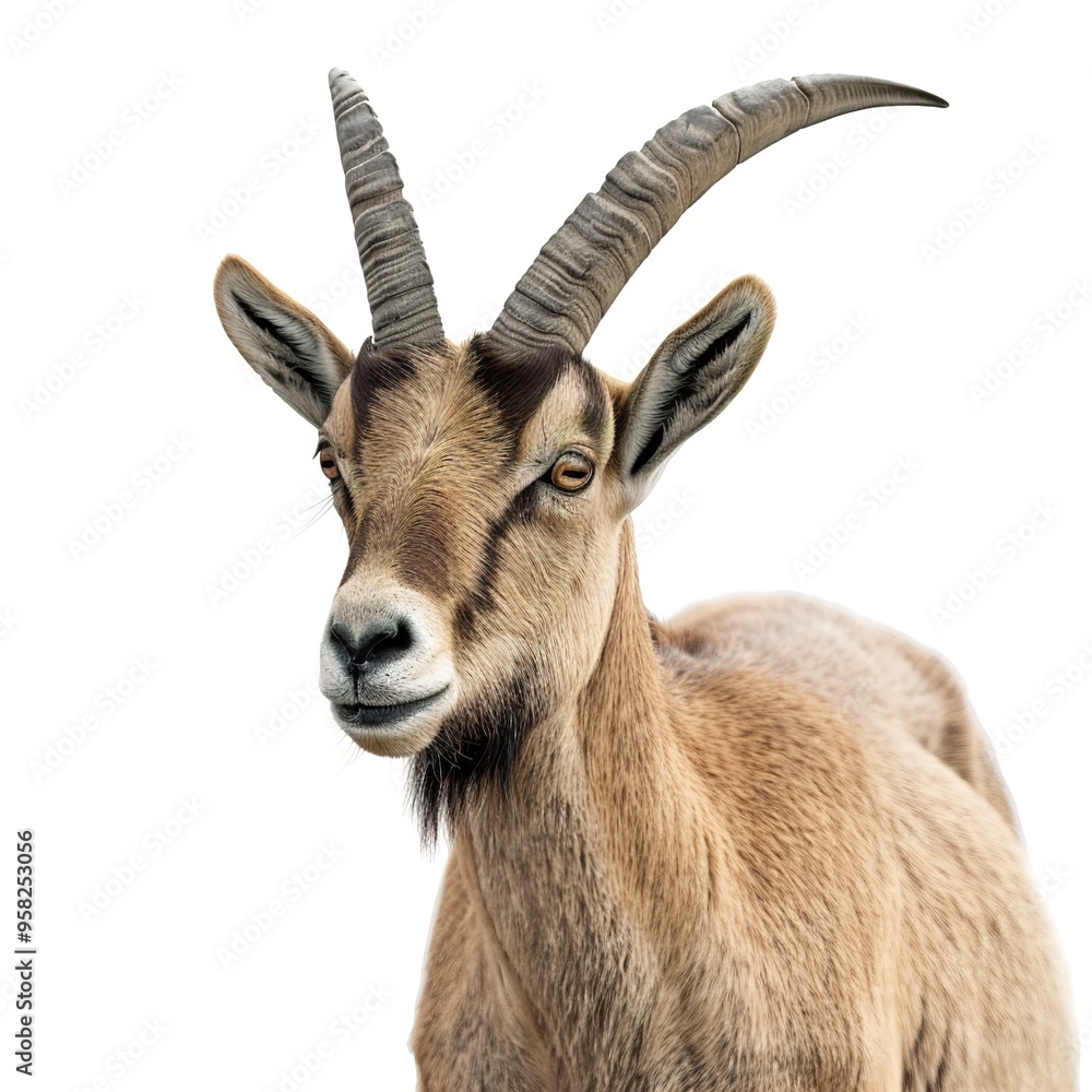 ibex goat isolated on transparent background ibex goat isolated on transparent background