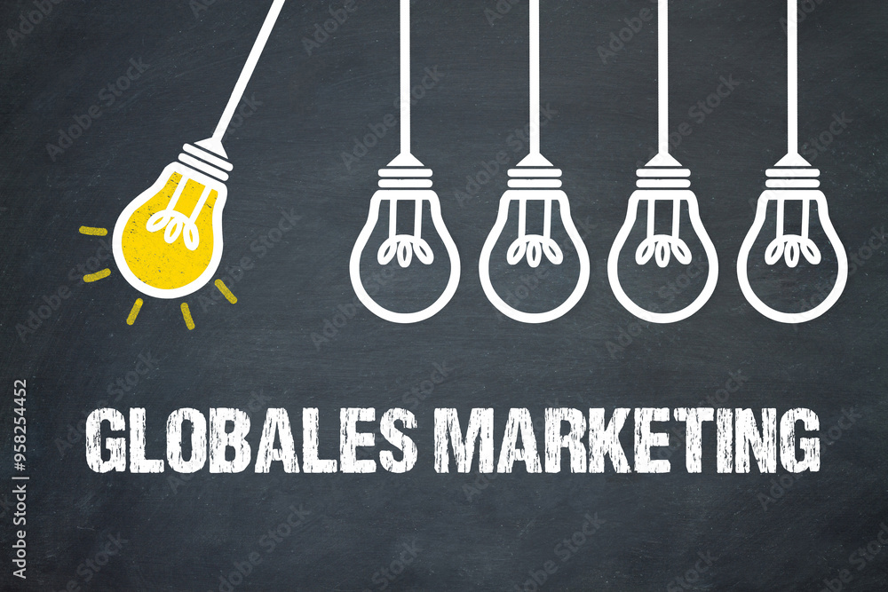 Fototapeta premium Globales Marketing 