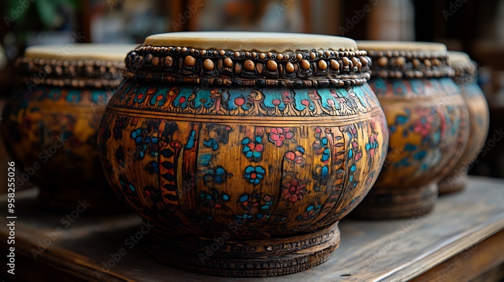 Tabla wooden shells stretched skins and intricate designs Tabla wooden shells stretched skins and intricate designs
