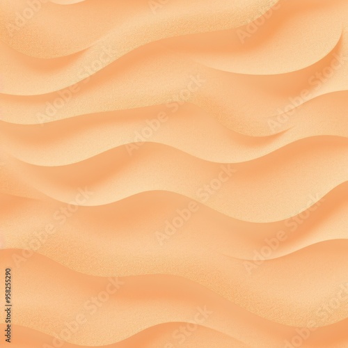 Peach sand background texture with copy space for text or product, flat lay seamless vector illustration pattern template for website banner, greeting card