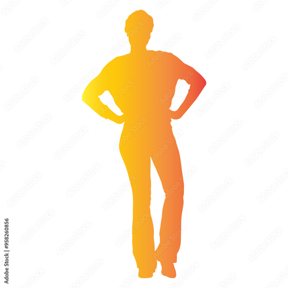 Happy Women Day Silhouette on White Background. Vector Illustration with Flat Colorful Style. Happy Women Day Silhouette on White Background. Vector Illustration with Flat Colorful Style.
