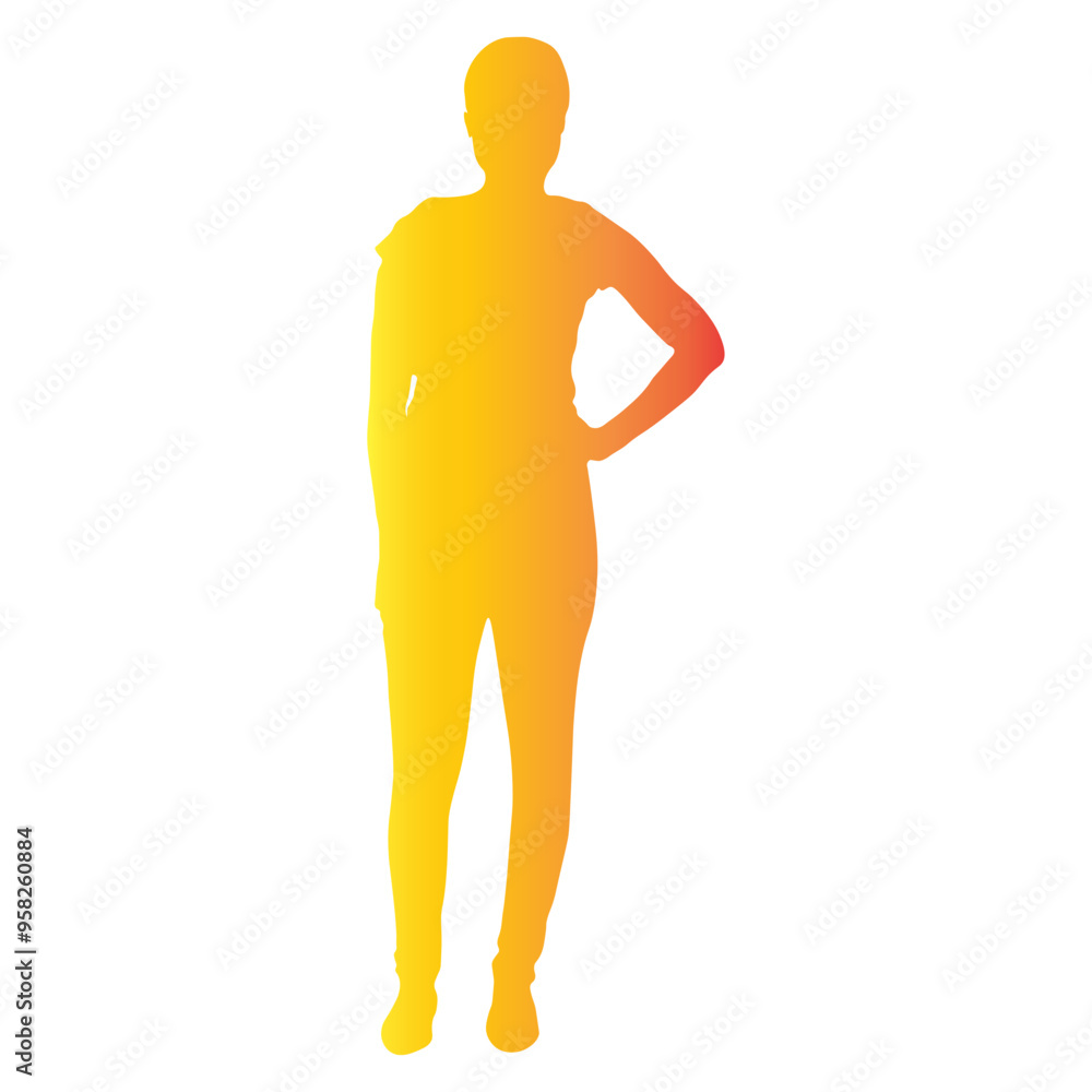 Happy Women Day Silhouette on White Background. Vector Illustration with Flat Colorful Style. Happy Women Day Silhouette on White Background. Vector Illustration with Flat Colorful Style.