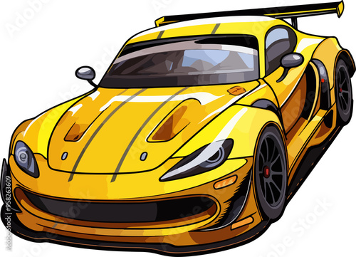 Race car clipart desing illustration