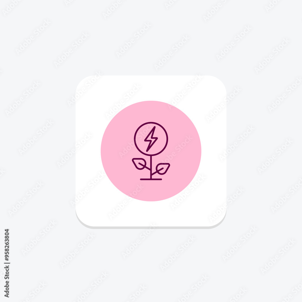 Green Energy Efficiency line icon , vector, pixel perfect, illustrator file Green Energy Efficiency line icon , vector, pixel perfect, illustrator file