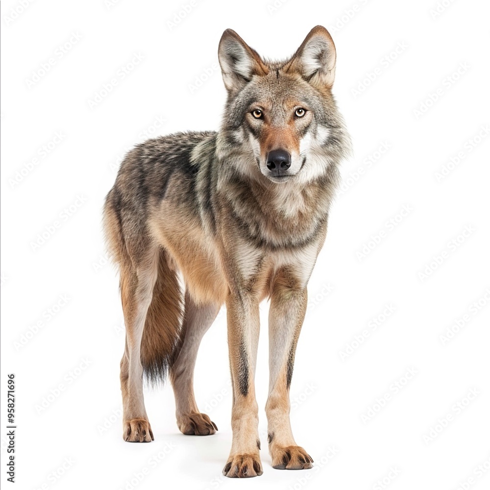 Fototapeta premium wolf isolated on white
