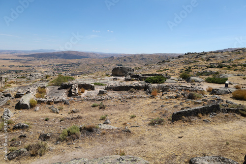 Remains of houses at The Celtic settlement called Fort of Ulaca photo