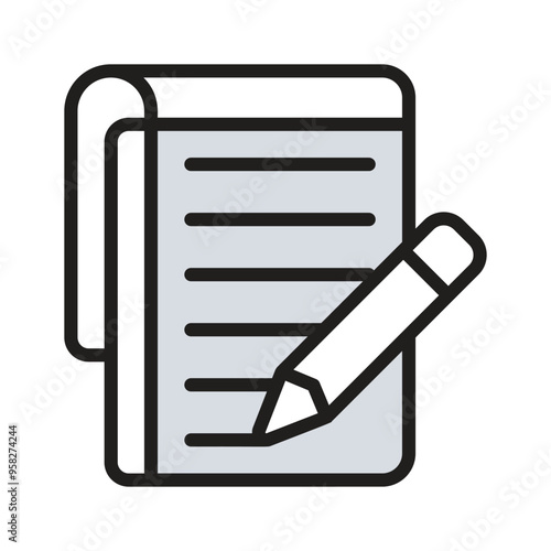 A clear and easy to use assignment icon