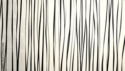 Thin, repeating lines or stripes, either vertical or horizontal, on a neutral background