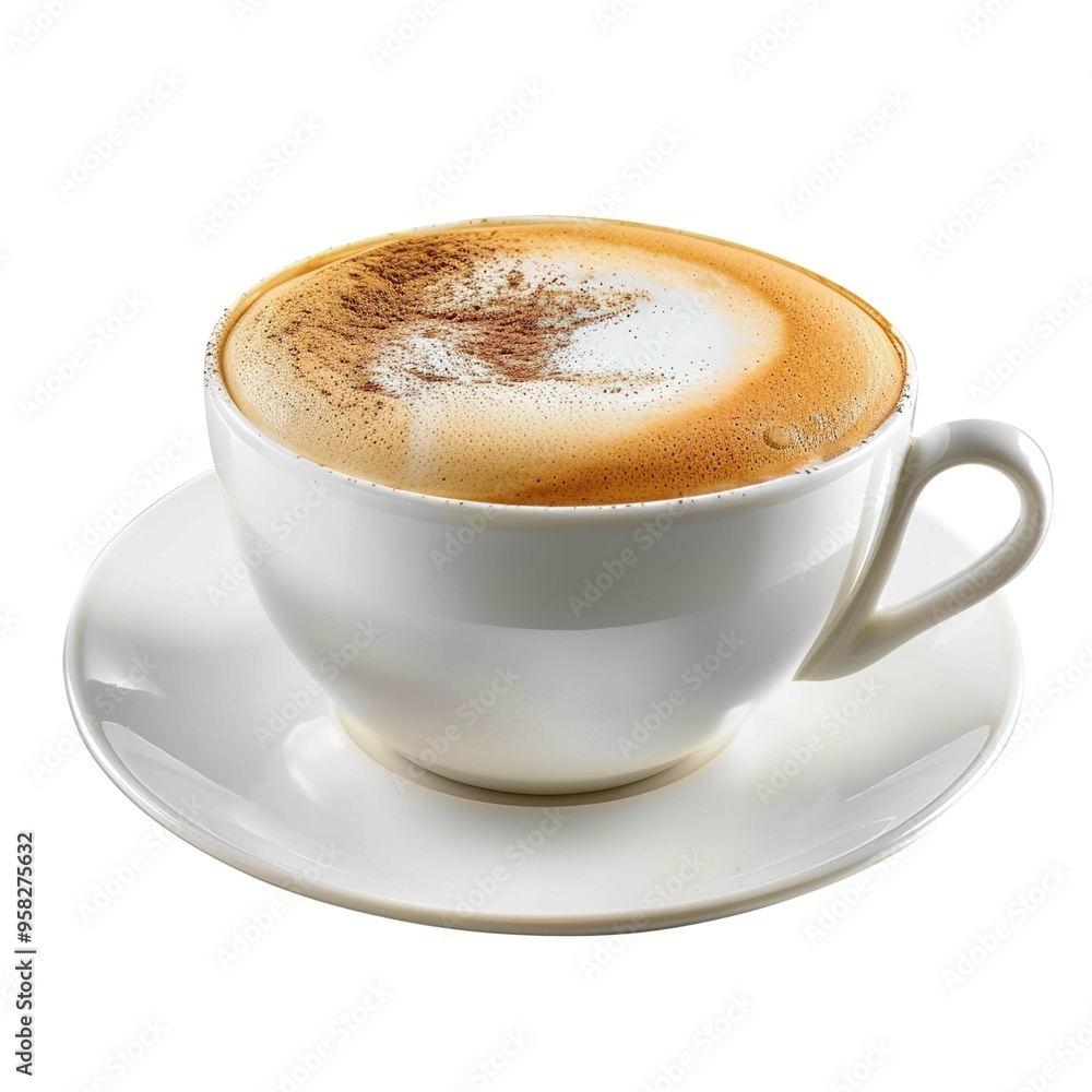 cup of cappuccino coffee isolated on white cup of cappuccino coffee isolated on white